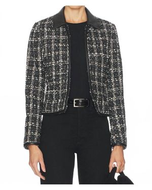 Rag & Bone Eloise Plaid Blazer - Black