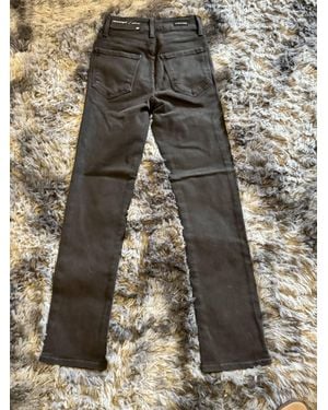 Just Black Denim Double Button Straight Jeans - Black