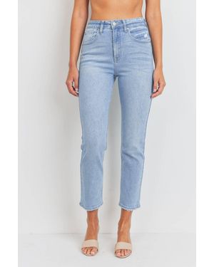 Just Black Denim Harrah Classic Slim Straight Jeans - Blue