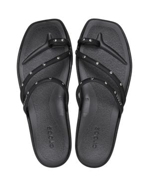 Crocs™ Miami Studded Toe Loop Sandal - Black