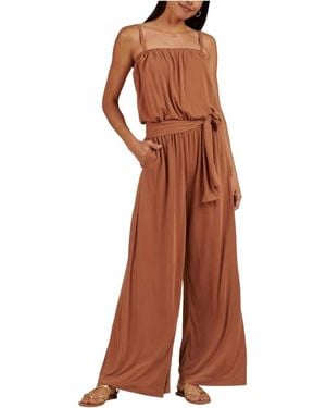 Splendid Arlo Sandwash Jumpsuit - Brown