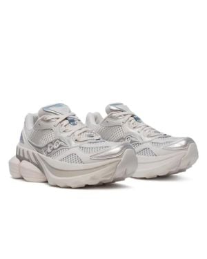 Saucony Grid Nxt S70797-5 Sneakers Moon Low Top Lifestyle Shoes Rhs8958 - Gray