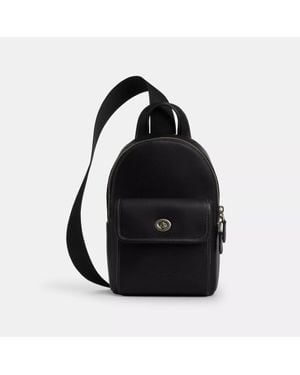 COACH Small Turnlock Sling Pack - Black