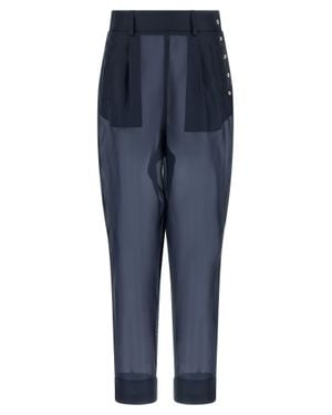 Jejia Silk Casual Pants - Blue