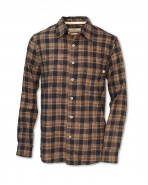 Purnell Barnaby Plaid Flannel Shirt - Brown