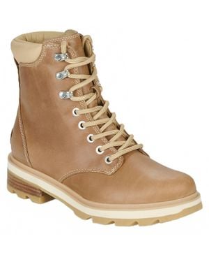 Sorel Lennox Lace Waterproof Leather Boot - Natural