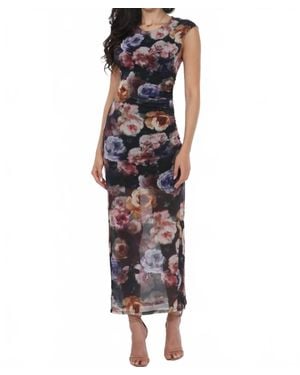 Brooklyn Isles Sheer Floral Dress - Multicolor