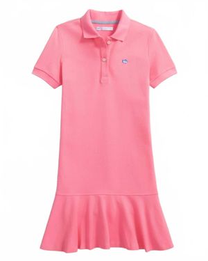 Southern Tide Skipjack Dropwaist Polo Dress - Pink