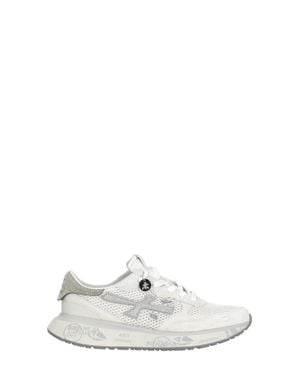 Premiata Lauryn 8186 Suede Sneakers - White