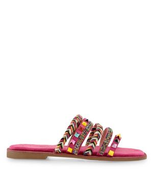 Exe' L2050-1201 Flat Sandals - Red