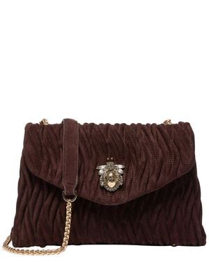 Dune Darling Suede Handbag - Brown