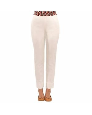 Gretchen Scott Gripeless Denim Pull On Pants - Natural