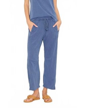 Xirena Theo Cropped Pull-On Pants - Blue