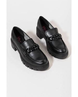Jellypop Una Chunky Chain Loafer - Black