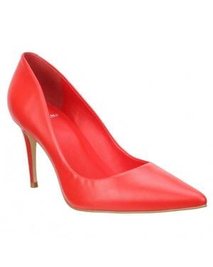 Carrano Beatriz Classic Leather Pump Heels - Red