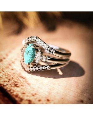 Fashnzfab Ocean's Embrace Ring - Black