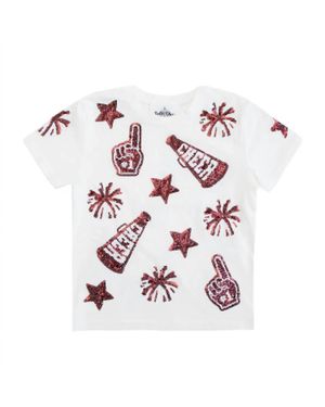 Belle Cher Girl's Cheer Shirt - Pink