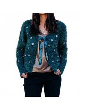 Another Love Serafina Textured Cardigan - Blue
