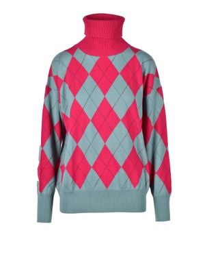 Ballantyne Fuchsia/ Cashmere Knit's - Red