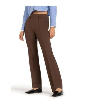 Cambio Francoise Pull On Flare Pants - Brown