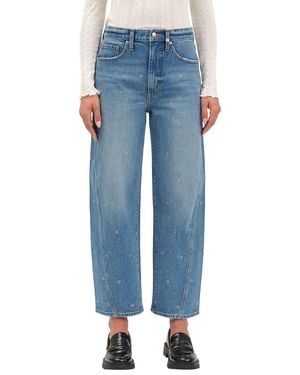 Daze Denim Westward High Rise Barrel Leg Jean - Blue