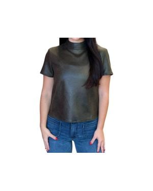 Sincerely Ours Claudia Mockneck Top - Black