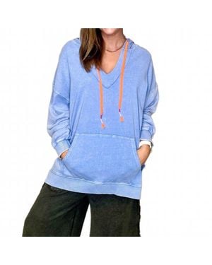 Easel Oakridge Terry Pullover Hoodie - Blue