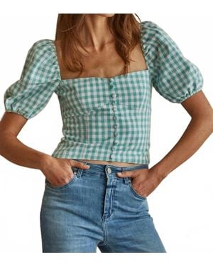 By Together Vera Sweetheart Top - Blue