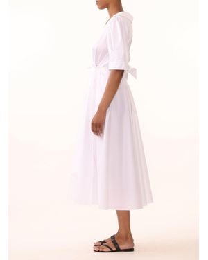 Jason Wu Cotton Sateen Short Sleeve Day Dress - Pink
