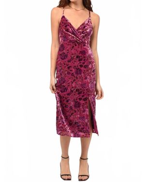 Adelyn Rae Prima Slip Dress - Red