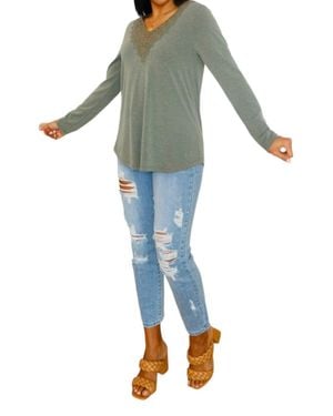 Emerald Collection Lacey Long Sleeve - Blue