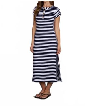 Blu Pepper Knit Midi Dress - Blue