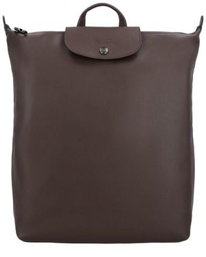 Longchamp Le Pliage Xtra Medium Leather Backpack - Brown