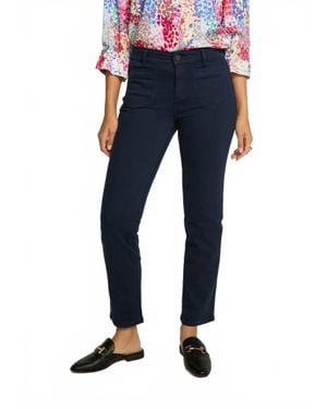 Fdj Christina Straight Leg Pants - Blue