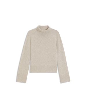 BOSS Relaxed-Fit Turtleneck Sweater - Natural