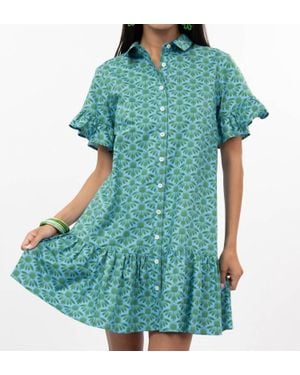 Ivy Jane Coneflower Mini Dress - Blue