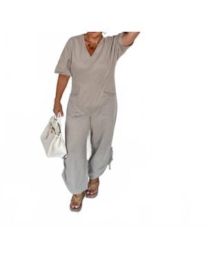 Blakeley Cam Luxe Loung Jumpsuit - Gray
