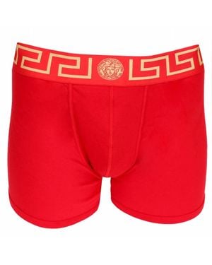 Versace Long Trunk With Greca Border - Red