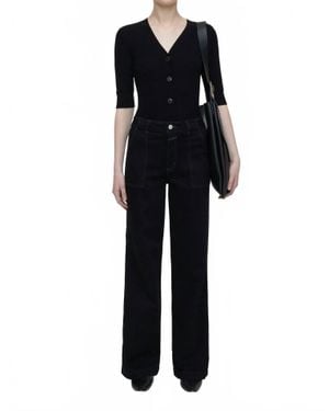 Closed Aria Denim Wide Leg Jeans - Black