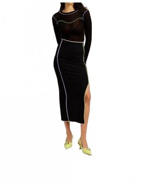 Eliza Faulkner Renata Midi Skirt - Black