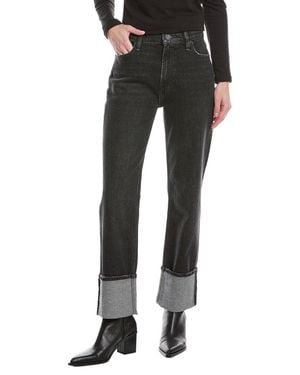 Hudson Jeans Remi High-Rise Washed Ankle Jean - Black