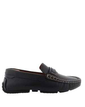 Bally Prince Pilot Leather Drivers, Brand Size 5 Us Size 6 - Black