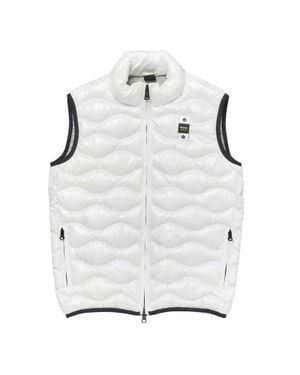 Blauer Danny Lightweight Padded Nylon Vest - Gray