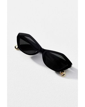 I-SEA Geometric Cat-Eye Sunglasses - Black