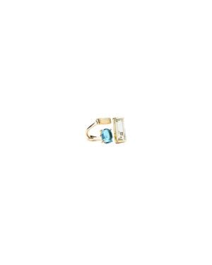 Aliita Doble Baguette Ring - Multicolor