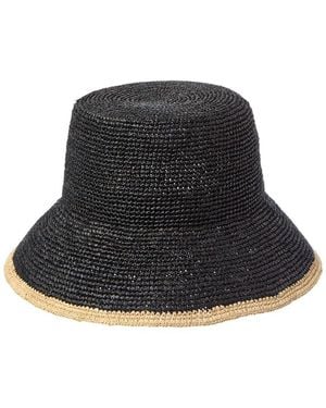 Vince Banded Straw Hat - Black