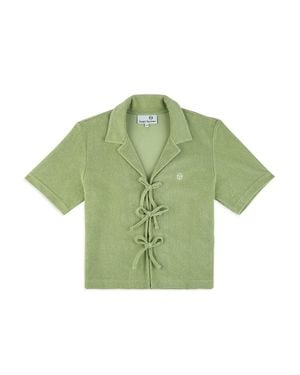 Sergio Tacchini Edda Cropped Shirt - Green