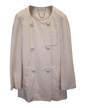 Vanessa Bruno Double-Breasted Cotton Peacoat - Gray