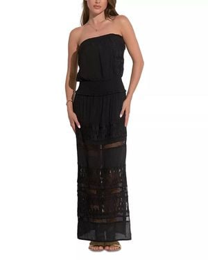 Elan Strapless Maxi Dress - Black