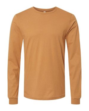 Bella Canvas Jersey Long Sleeve Tee - Brown